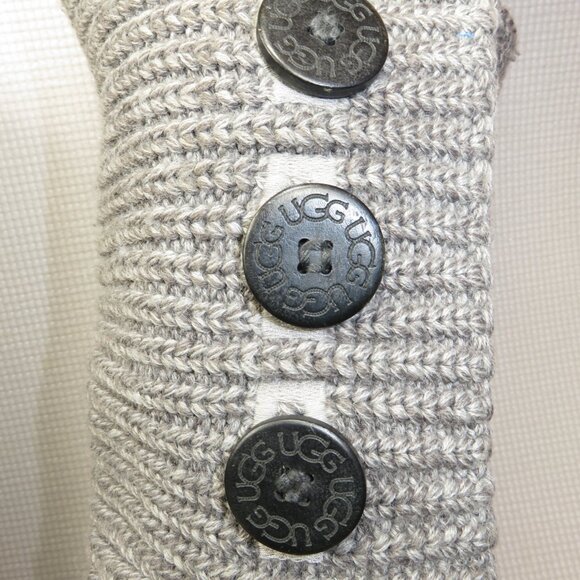 UGG Classic Cardy 5819 Knit Boots Gray Women's Size 7 - Picture 5 of 13